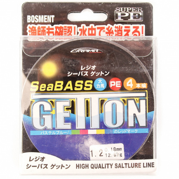 Шнур плетеный GettOn SeaBass 0,16 мм 100 метров в Новосибирске