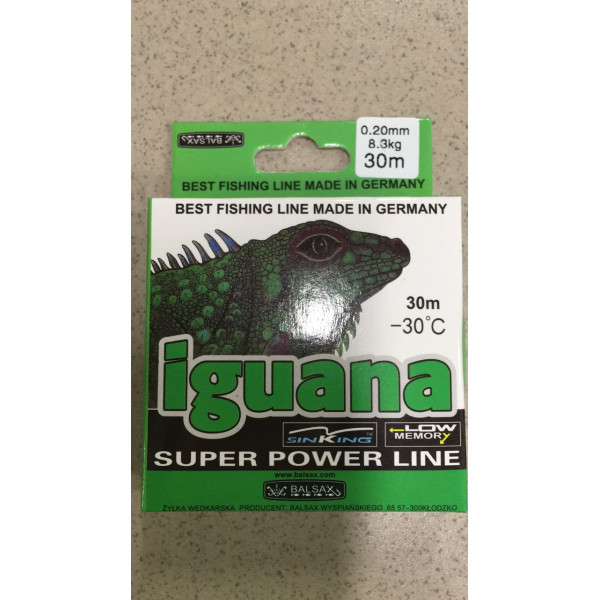 Леска зимняя Iguana -30C 30 м. 0,12 мм в Новосибирске