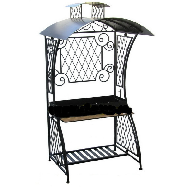 Мангал DOORZ профессиональный с крышей МПК1 в Новосибирске Мангал DOORZ профессиональный с крышей МПК1 в Новосибирске