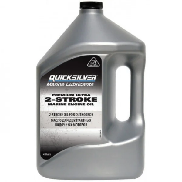 Масло Quicksilver 2-stroke Premium Ultra TCW3 4л 92-8M0170005 в Новосибирске